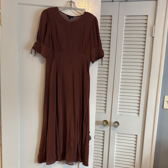 J. Crew Chocolate Brown Polka Dot Dress - Picture 8 of 8